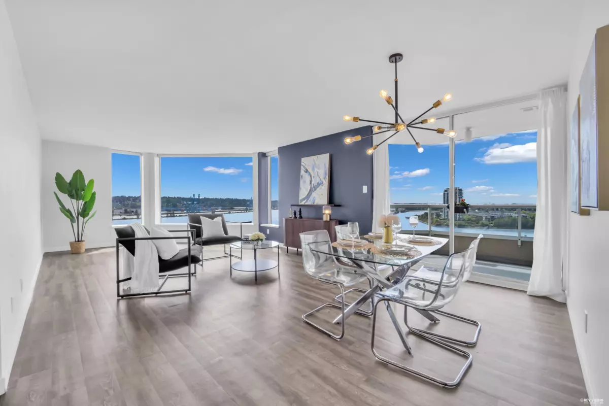 Exterior Rear Photo of 1404 1065 Quayside Drive, New Westminster, BC