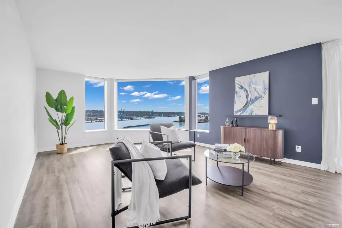 Living Room Photo of 1404 1065 Quayside Drive, New Westminster, BC