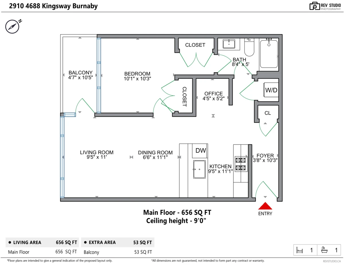 Exterior Rear Photo of 2910 4688 Kingsway, Burnaby, BC