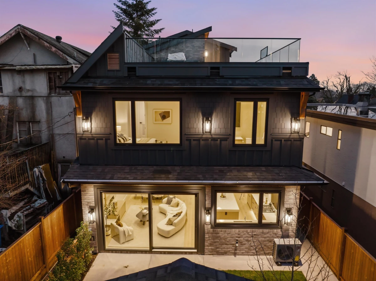 Exterior Rear Photo of 2 1841 Parker Street, Vancouver, BC
