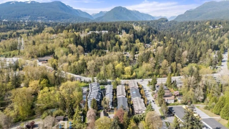 Aerial View of 9 433 Seymour River Place, North Vancouver, BC