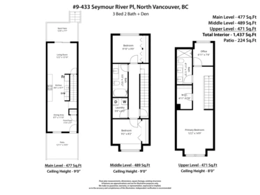Outdoor Deck Photo of 9 433 Seymour River Place, North Vancouver, BC
