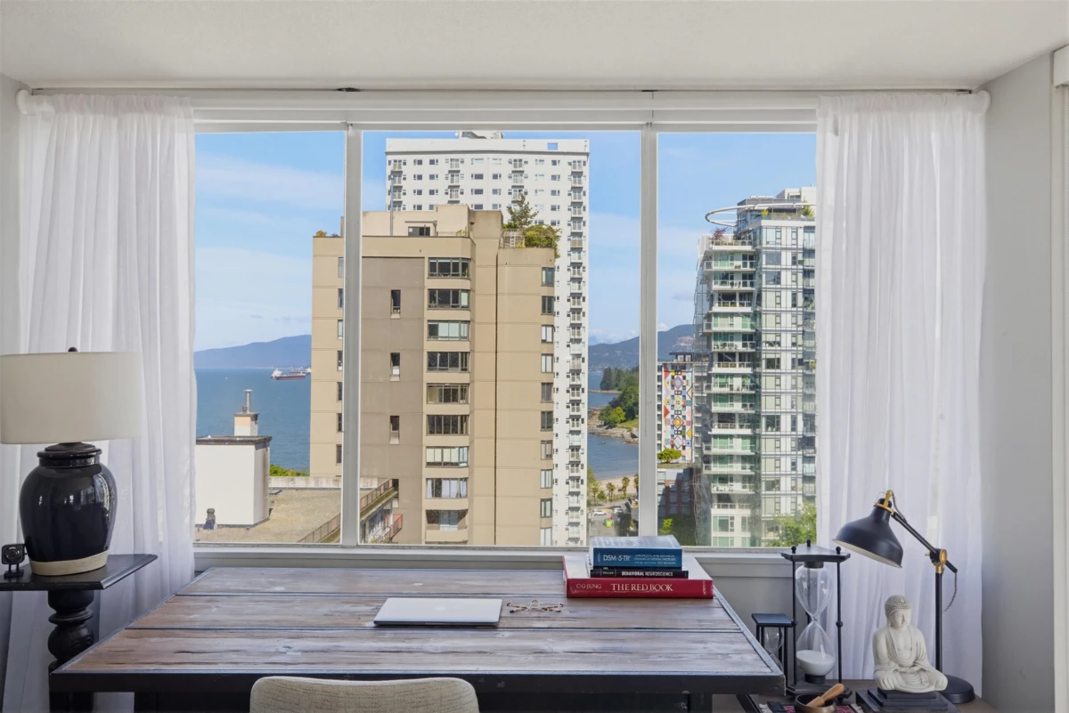 Living Room Photo of 1204 1251 Cardero Street, Vancouver, BC