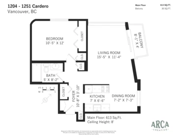Loft / Bonus Room Photo of 1204 1251 Cardero Street, Vancouver, BC