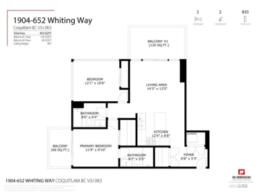 Hallway Photo of 1904 652 Whiting Way, Coquitlam, BC