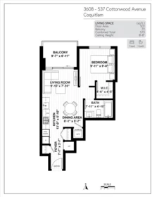 3608 537 Cottonwood Avenue, Coquitlam, BC, Coquitlam — Apartment/Condo for sale