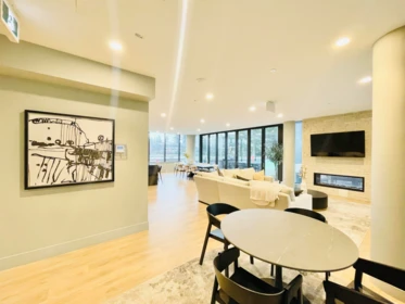 Aerial View of 303 1588 Johnston Road, White Rock, BC
