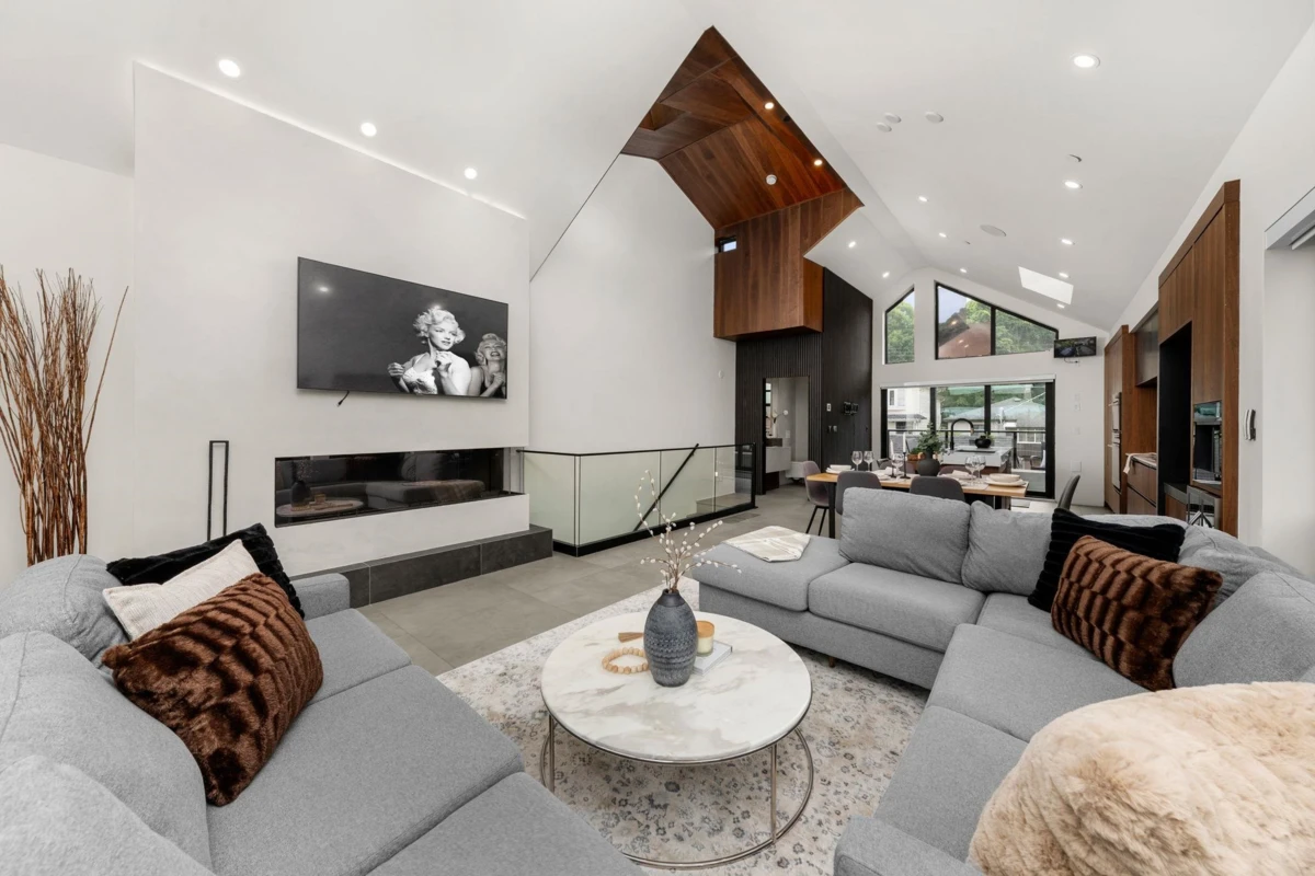 Living Room Photo of 5027 Inverness Street, Vancouver, BC