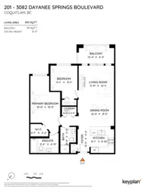201 3082 Dayanee Springs Boulevard, Coquitlam, BC, Coquitlam — Apartment/Condo for sale