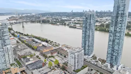 Aerial View of 609 668 Columbia Street, New Westminster, BC