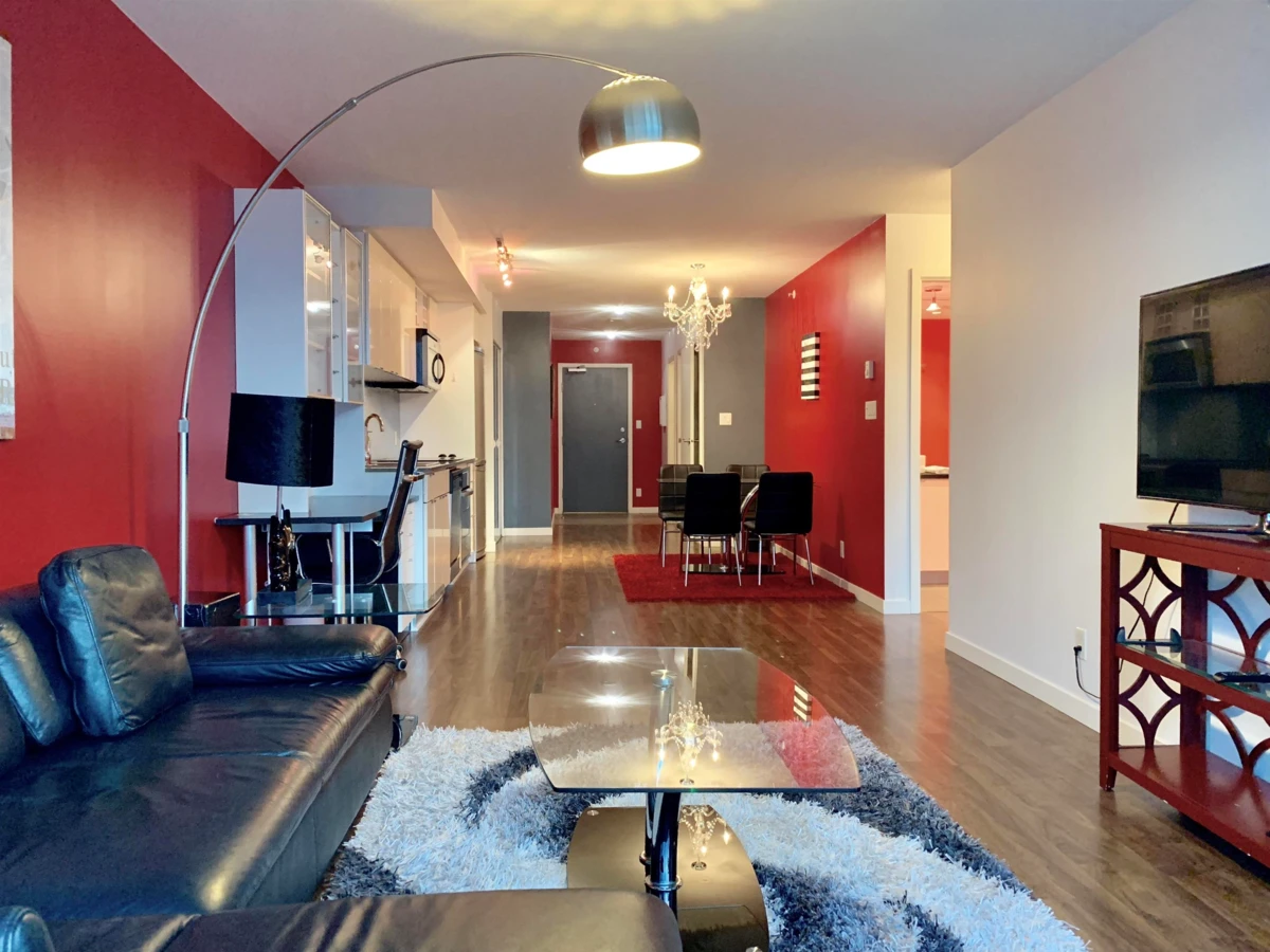 Living Room Photo of 2207 788 Hamilton Street, Vancouver, BC