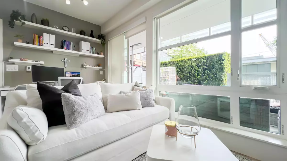 Living Room Photo of 301 301 Sawmill Crescent, Vancouver, BC