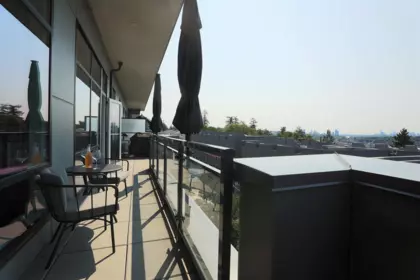 Outdoor Deck Photo of 403 615 E 3rd Street, North Vancouver, BC