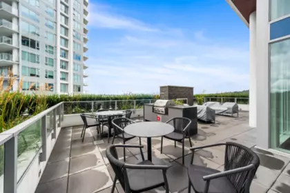 Aerial View of 2205 518 Clarke Road, Coquitlam, BC