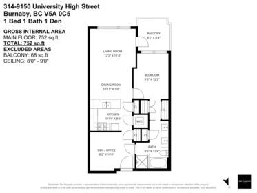 314 9150 University High Street, Burnaby, BC, Burnaby — Apartment/Condo for sale