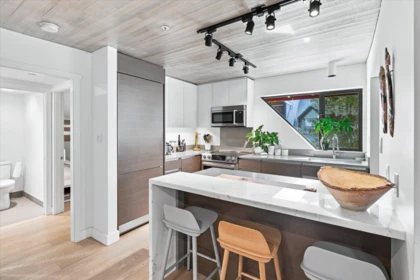 Living Room Photo of 4 4637 Blackcomb Way, Whistler, BC