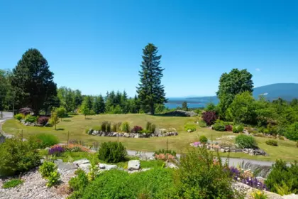 Aerial View of 465 Sunset Road, Bowen Island, BC