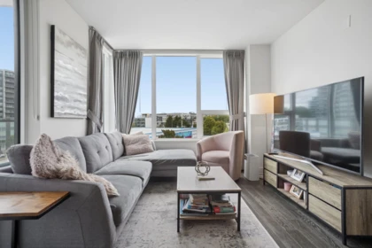 Living Room Photo of 608 7488 Lansdowne Road, Richmond, BC