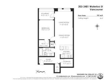 Family Room Photo of 203 2481 Waterloo Street, Vancouver, BC