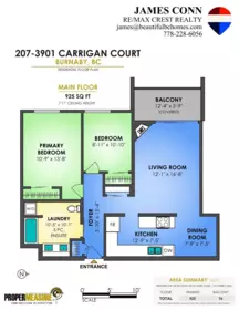 207 3901 Carrigan Court, Burnaby, BC, Burnaby — Apartment/Condo for sale