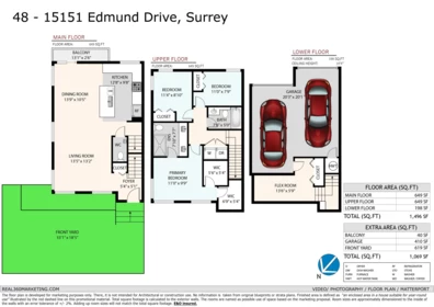 48 15151 Edmund Drive, Surrey, BC, Surrey — Townhouse for sale
