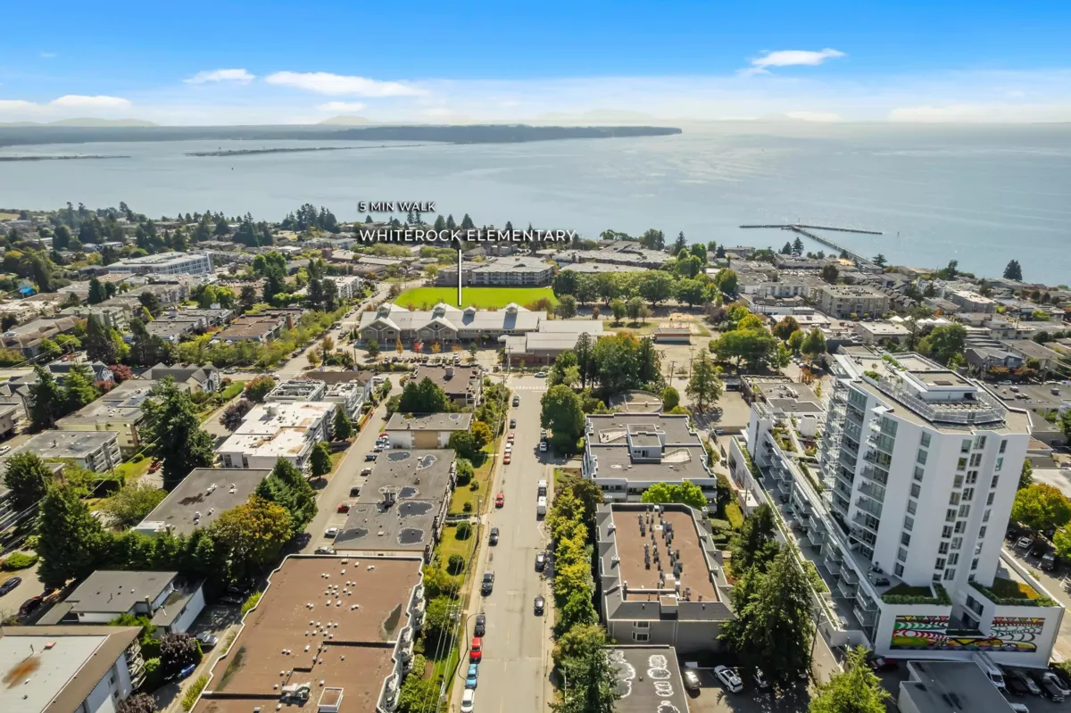 Aerial View of 111 1341 George Street, White Rock, BC