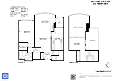 Living Room Photo of 305 5488 Arcadia Road, Richmond, BC