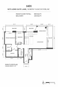 Primary Bedroom Photo of 1401 1675 Lions Gate, North Vancouver, BC