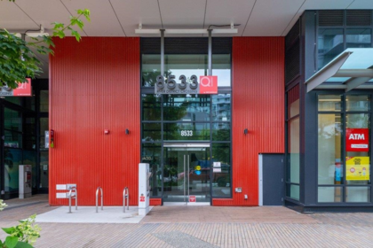 Aerial View of 302 8533 River District Crossing, Vancouver, BC