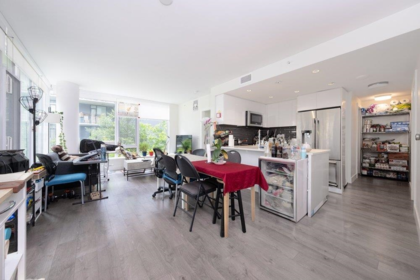 Kitchen Island Photo of 302 8533 River District Crossing, Vancouver, BC