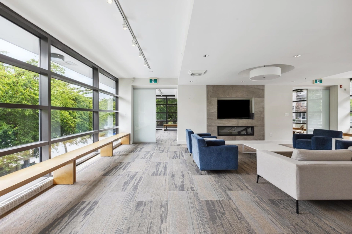 Aerial View of 406 3606 Aldercrest Drive, North Vancouver, BC
