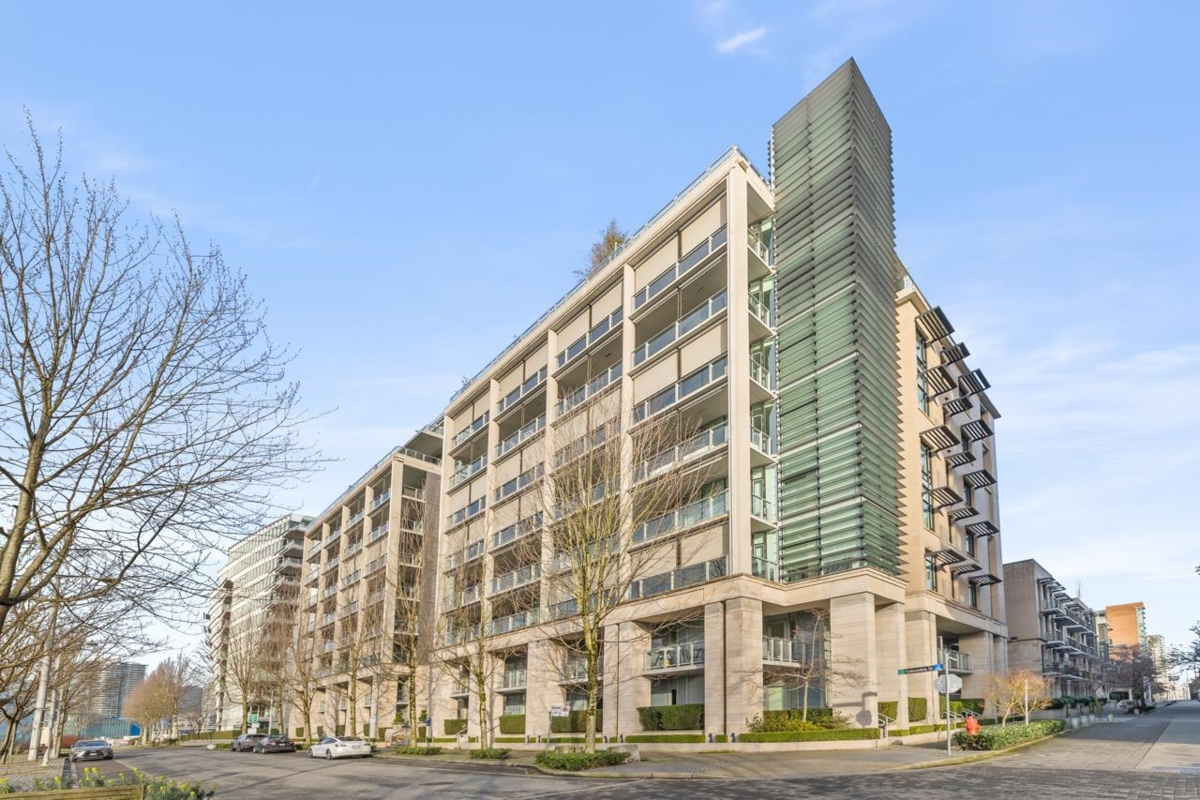 Aerial View of 406 1616 Columbia Street, Vancouver, BC