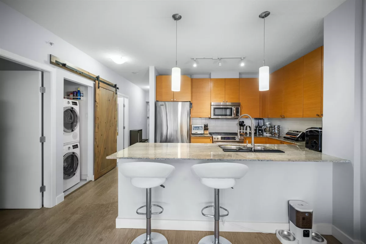 Exterior Rear Photo of 205 110 Brew Street, Port Moody, BC