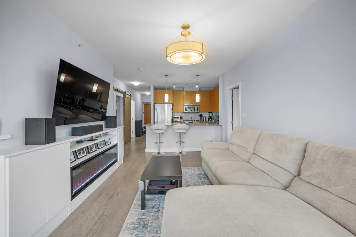 Kitchen Island Photo of 205 110 Brew Street, Port Moody, BC