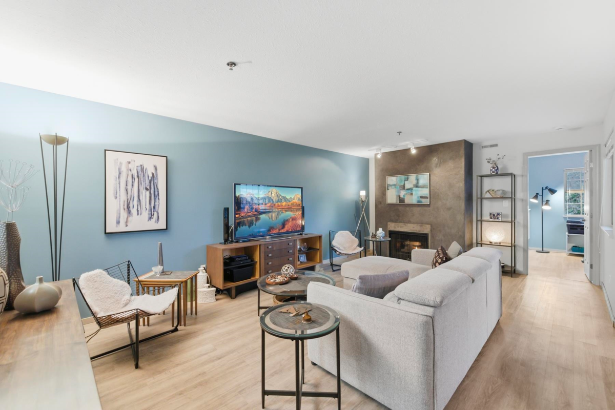 Living Room Photo of 301 1148 Westwood Street, Coquitlam, BC