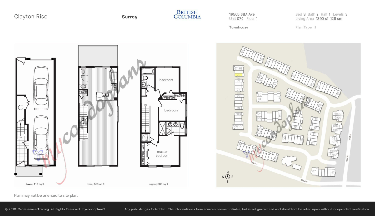 Staircase Photo of 70 19505 68a Avenue, Surrey, BC