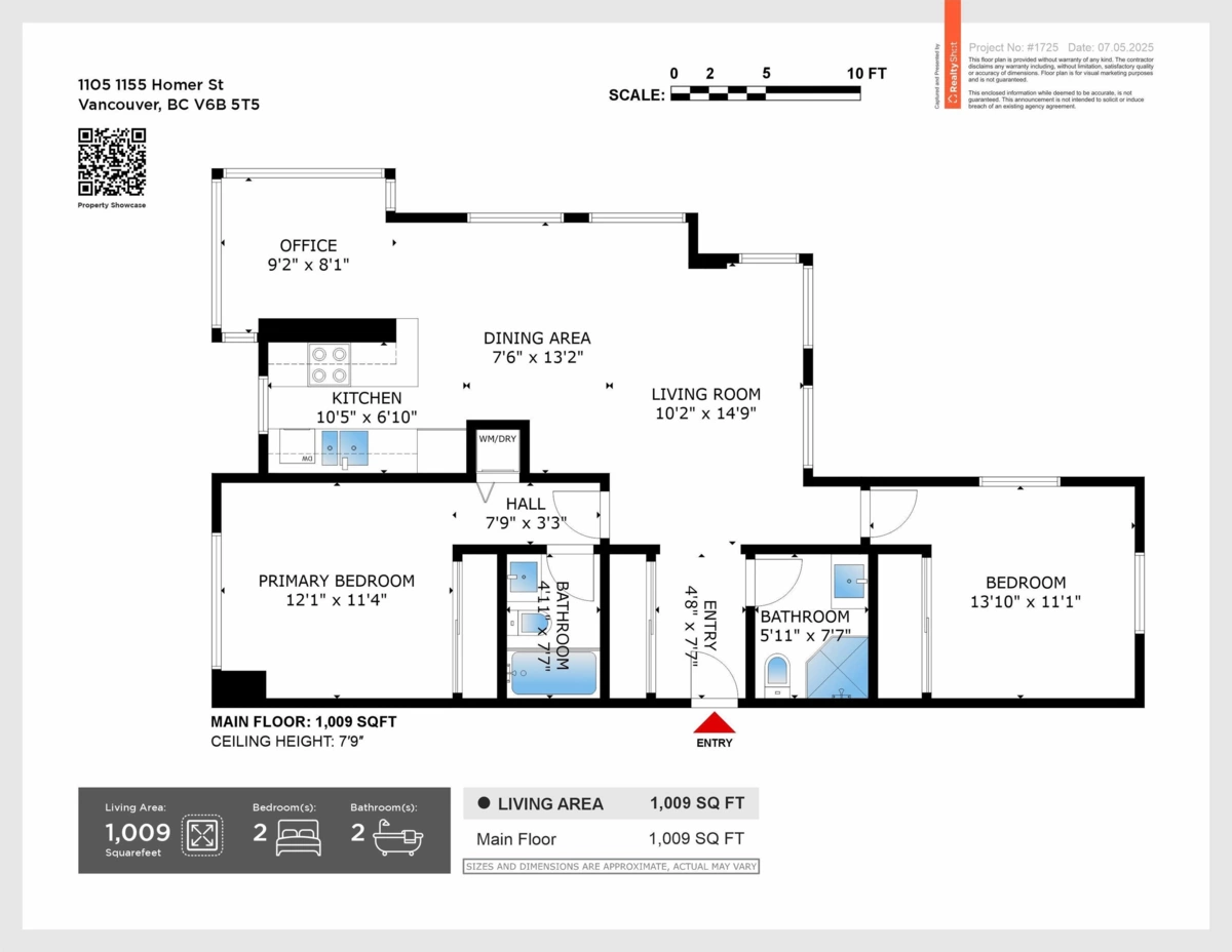 Front Yard Photo of 1105 1155 Homer Street, Vancouver, BC