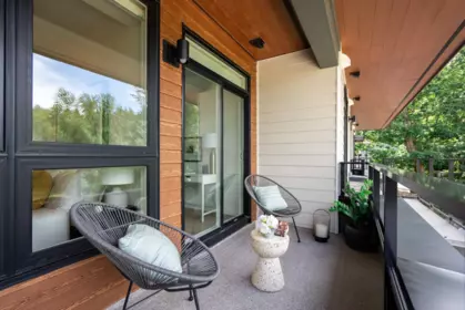 Outdoor Patio Photo of 312 150 James Road, Port Moody, BC