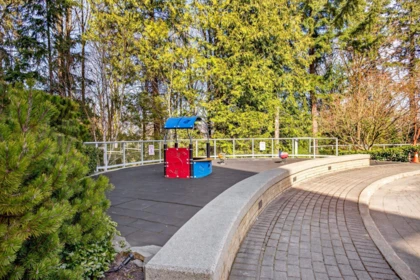 Aerial View of 409 9262 University Crescent, Burnaby, BC