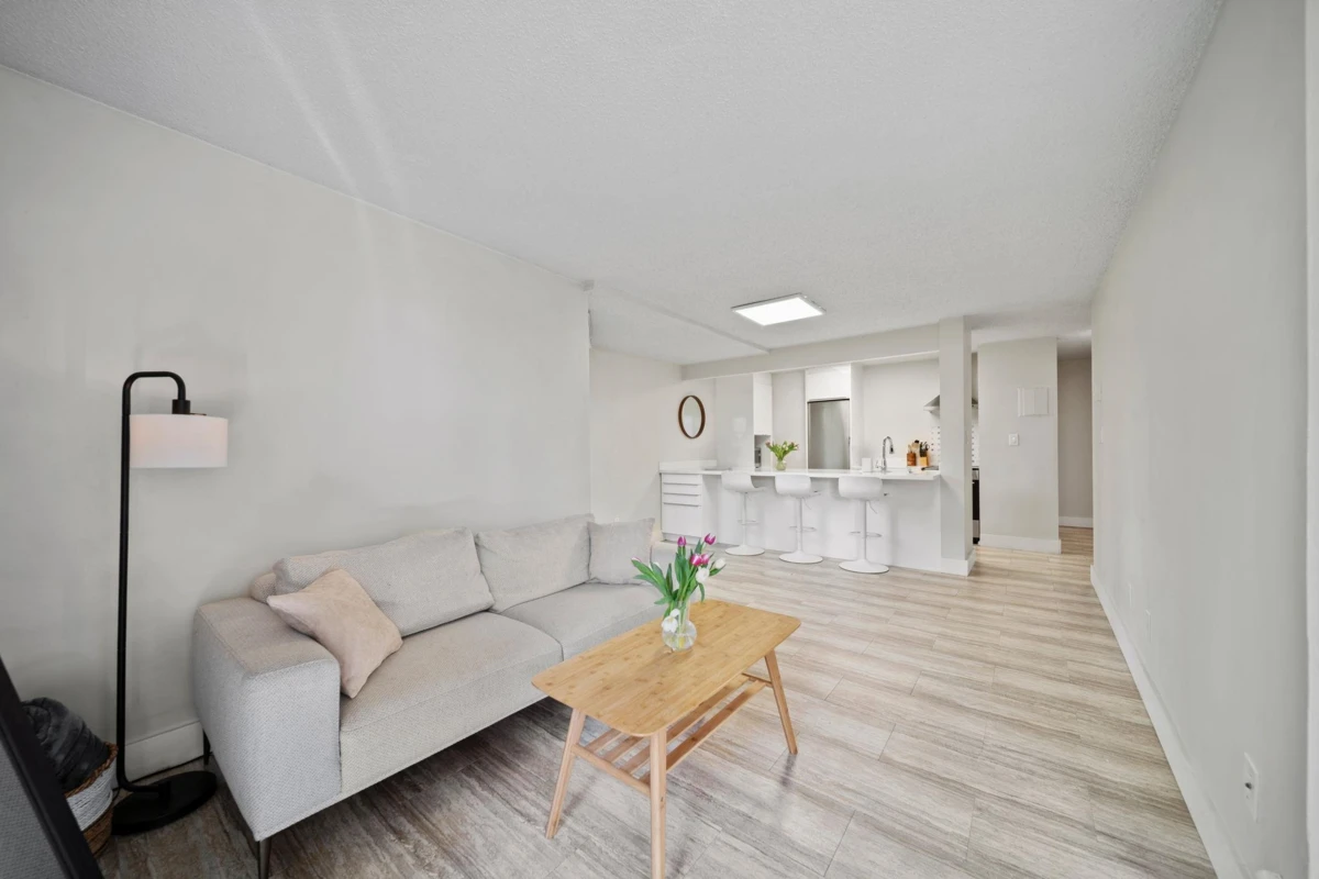Living Room Photo of 215 1080 Pacific Street, Vancouver, BC
