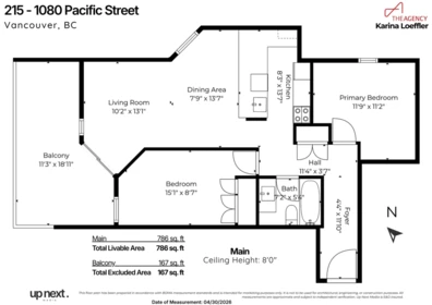 Outdoor Deck Photo of 215 1080 Pacific Street, Vancouver, BC