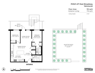 Aerial View of PH521 2471 St. George Street, Vancouver, BC