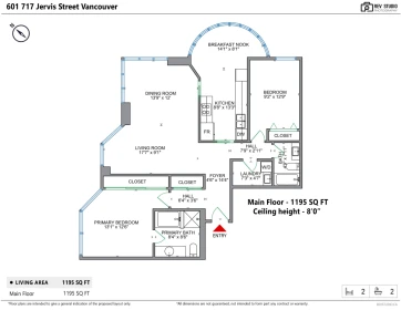 Outdoor Patio Photo of 601 717 Jervis Street, Vancouver, BC
