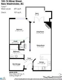 Loft / Bonus Room Photo of 102 74 Miner Street, New Westminster, BC