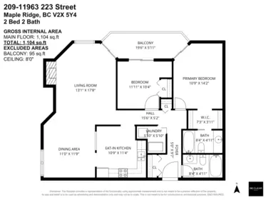 Hallway Photo of 209 11963 223 Street, Maple Ridge, BC