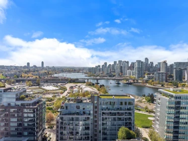 Aerial View of 180 Athletes Way, Vancouver, BC