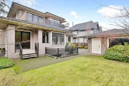 Aerial View of 5826 Angus Drive, Vancouver, BC
