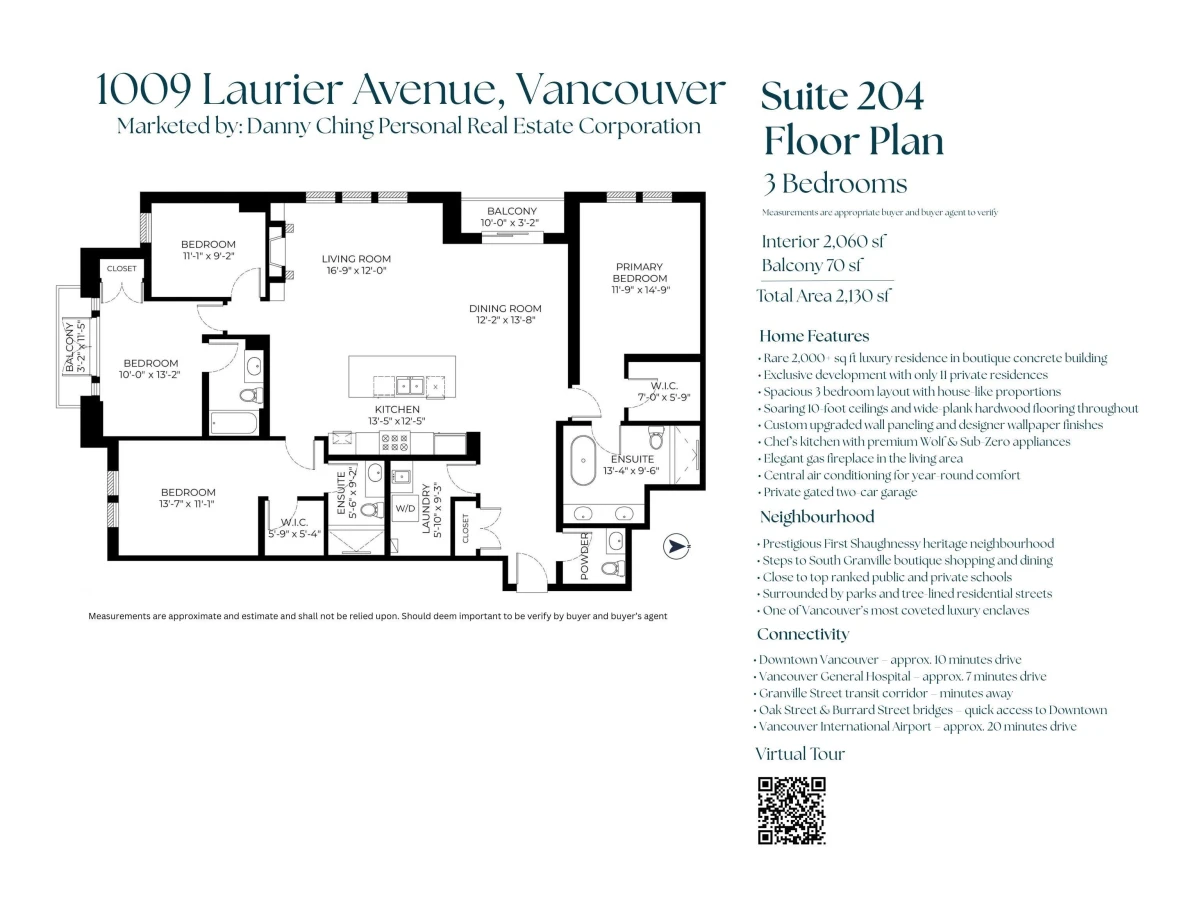Exterior Rear Photo of 204 1009 Laurier Avenue, Vancouver, BC