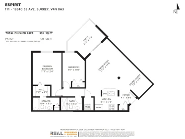 Outdoor Patio Photo of 111 19340 65 Avenue, Surrey, BC
