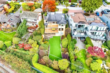 Aerial View of 2328 Bellevue Avenue, West Vancouver, BC